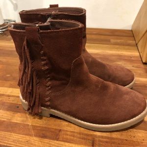 Kids Zara Brown Suede booties Great condition